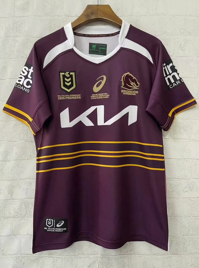 Brisbane Broncos 2025 Home Jersey Premiers Special Edition Collection