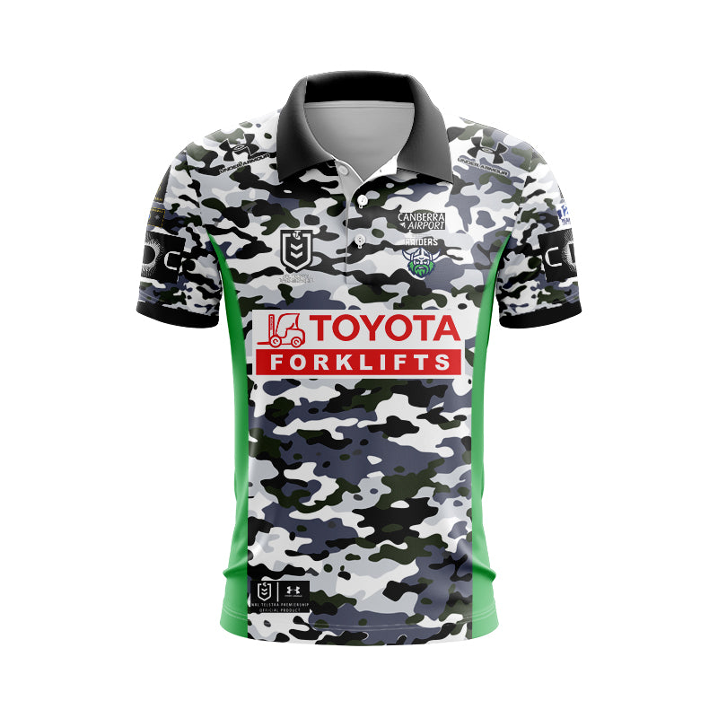 Canberra Raiders 2026 Camo Replica Polo