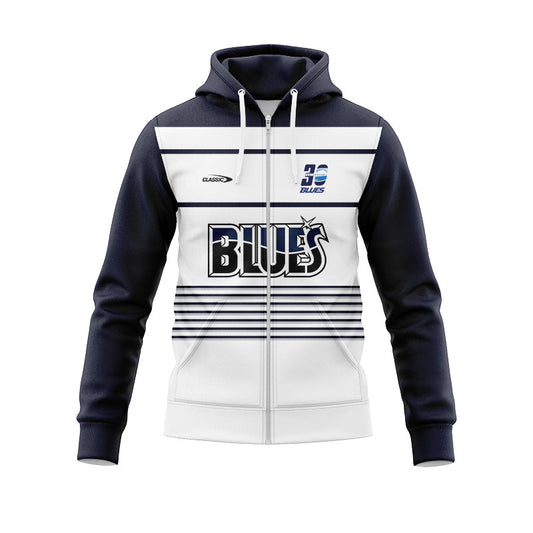 2026-Blues Zip-Up Hoodie