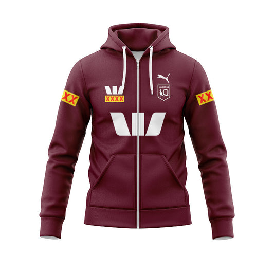 Queensland Maroons 2026 Away Replica Zip Up Hoodie