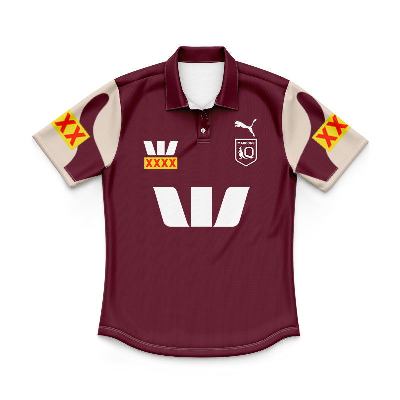 Queensland Maroons 2026 Away Replica Youth Polo