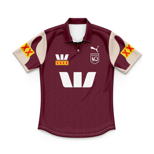 Queensland Maroons 2026 Away Replica Youth Polo