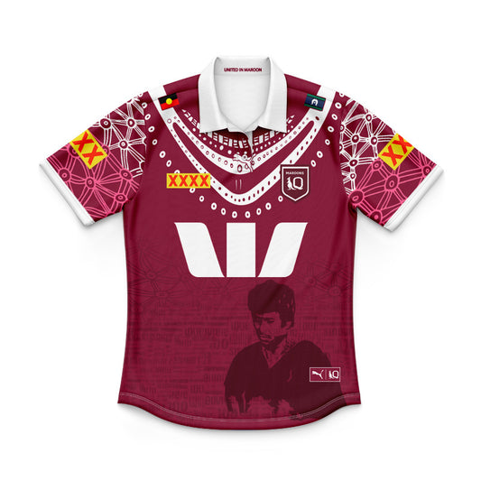 Queensland Maroons 2025 Indigenous Replica Youth Polo