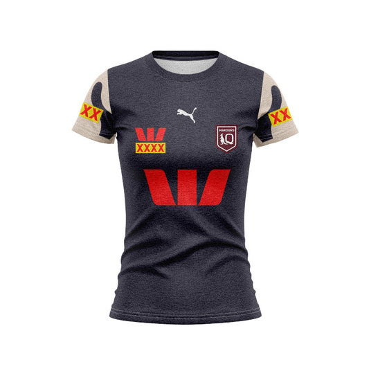 Queensland Maroons 2026 State of Origin Grey Home Replica Women's Tee