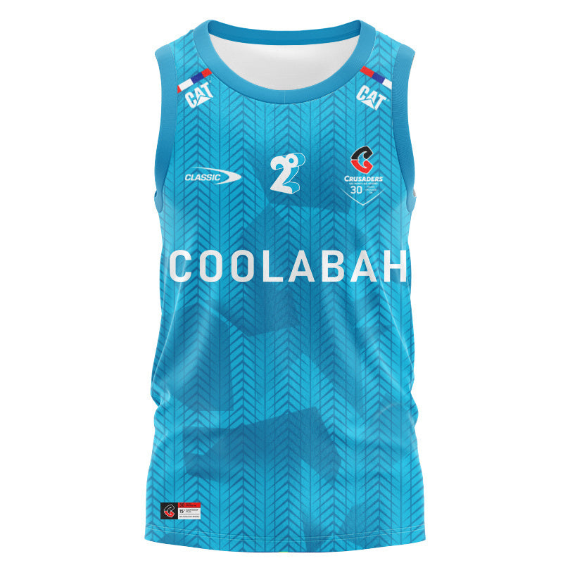 2026 Crusaders 30th Anniversary Heritage Blue Replica Singlet S-7XL