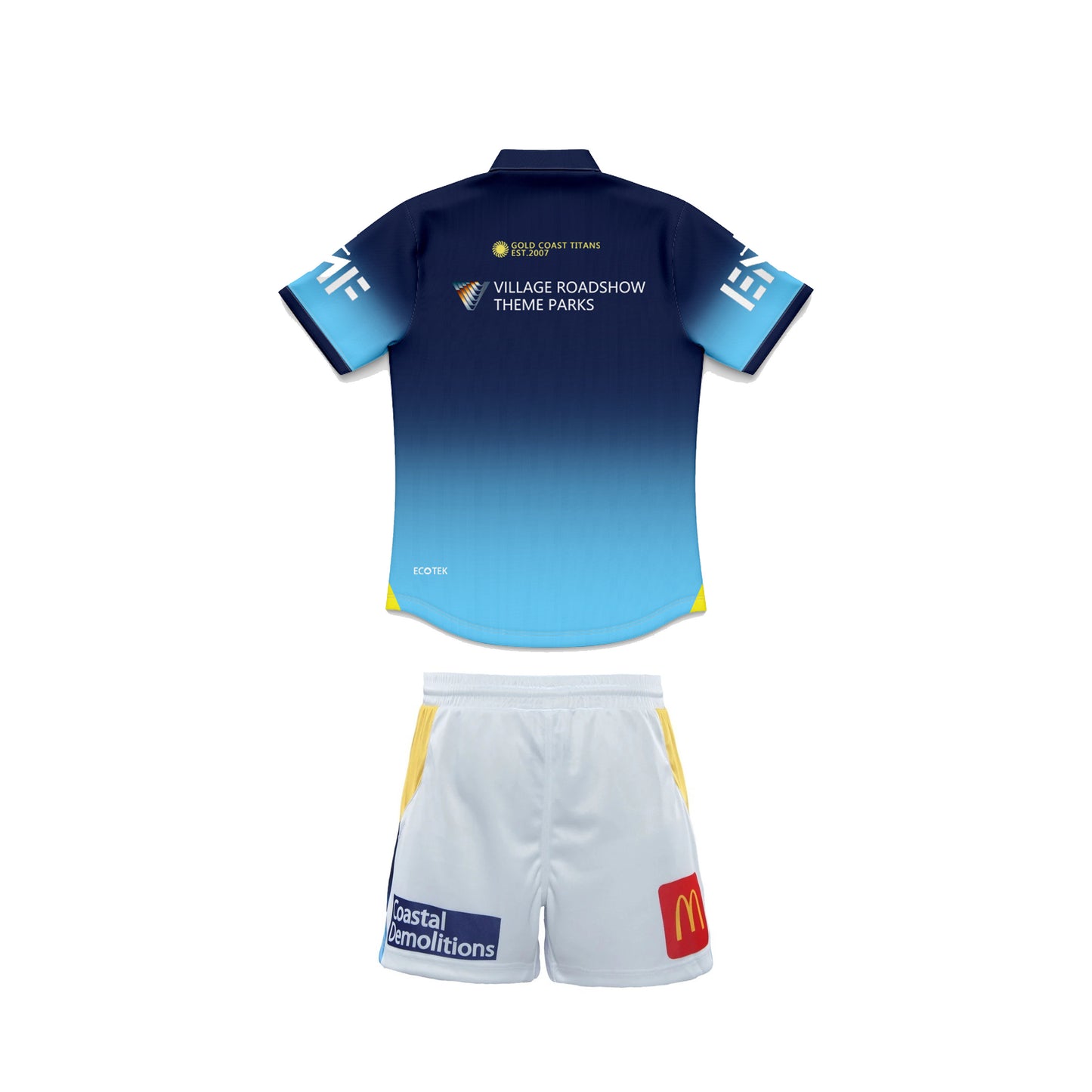 Gold Coast Titans 2026 Home Replica Youth Polo & Shorts Kit