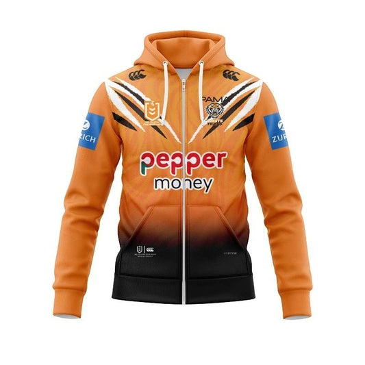 Wests Tigers 2026 Home Replica Zip-Up Hoodie