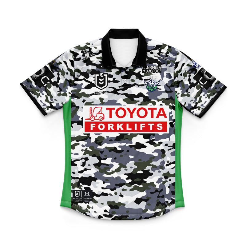 Canberra Raiders 2026 Camo Replica Youth Polo