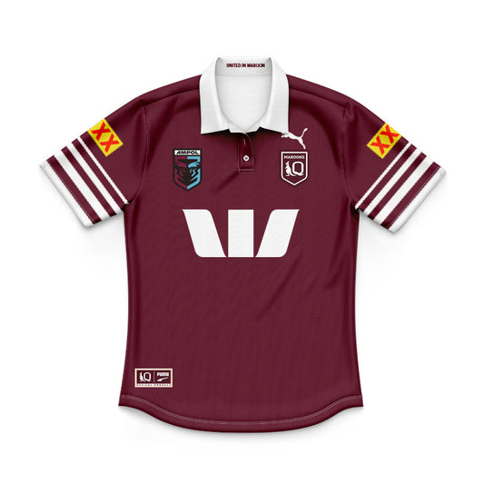 Queensland Maroons 2026 State of Origin Home Replica Youth Polo
