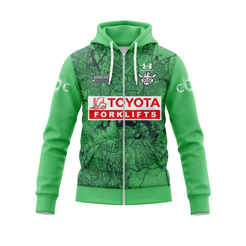 Canberra Raiders 2026 City Map Replica Zip Hoodie