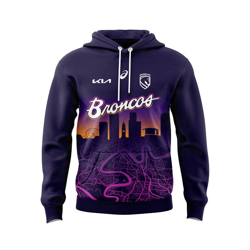 Brisbane Broncos 2026 City Nights Replica Hoodie