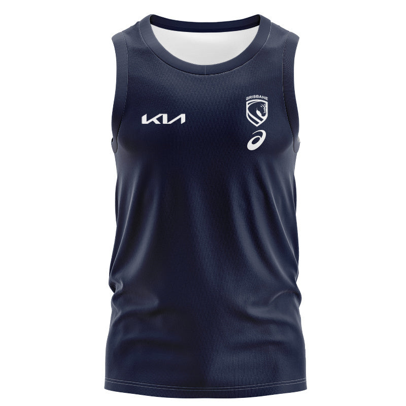 Brisbane Broncos 2026 Navy Media Replica Singlet