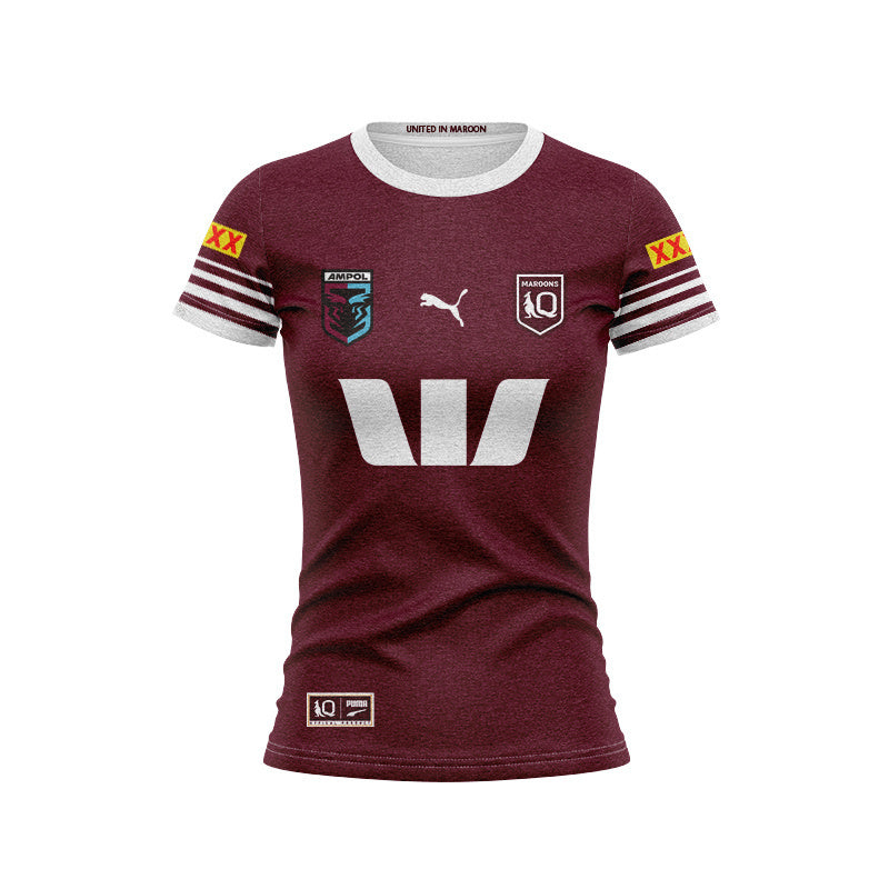 Queensland Maroons 2026 State of Origin Home Replica Womens Tee
