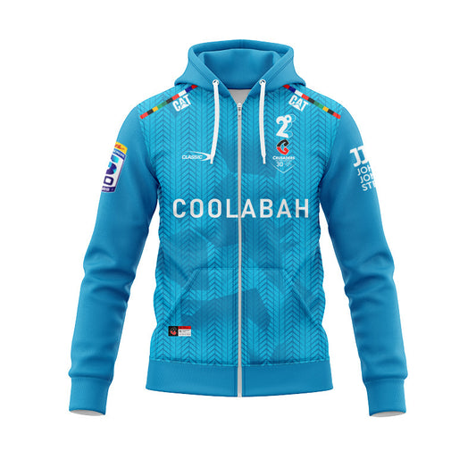 2026 Crusaders 30th Anniversary Heritage Replica Blue Zip-Up Hoodie