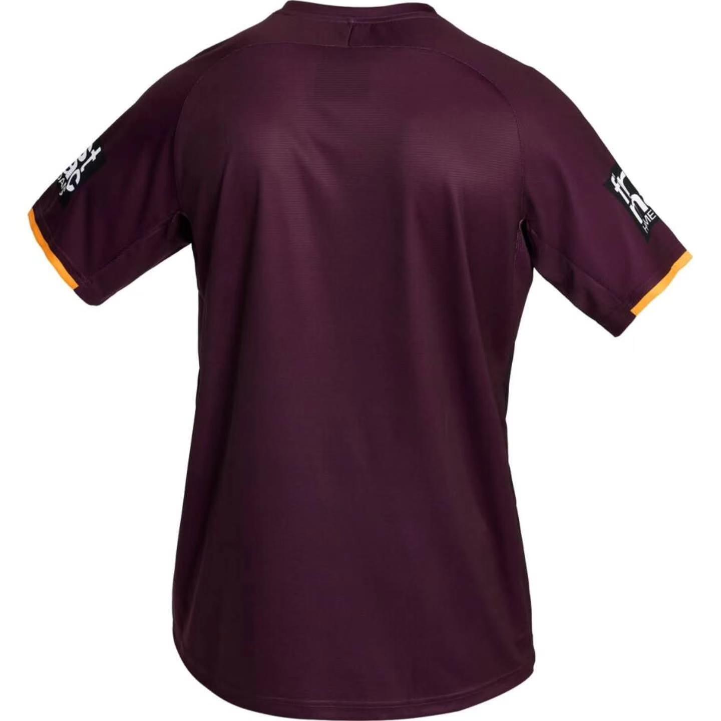 Brisbane Broncos 2026 Maroon Media Replica Polo
