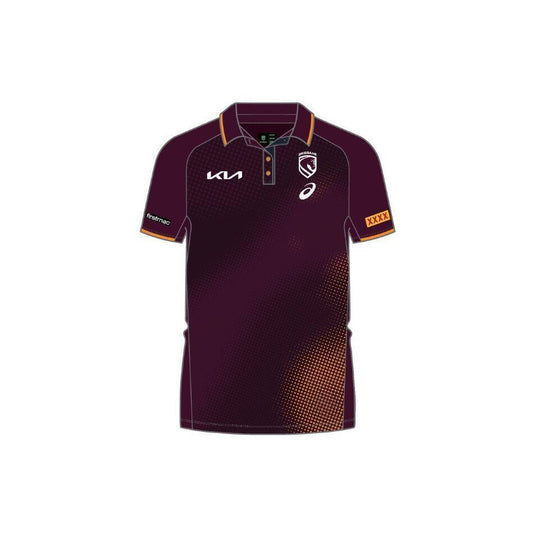 Brisbane Broncos 2026 Women’s Maroon Media Replica Polo
