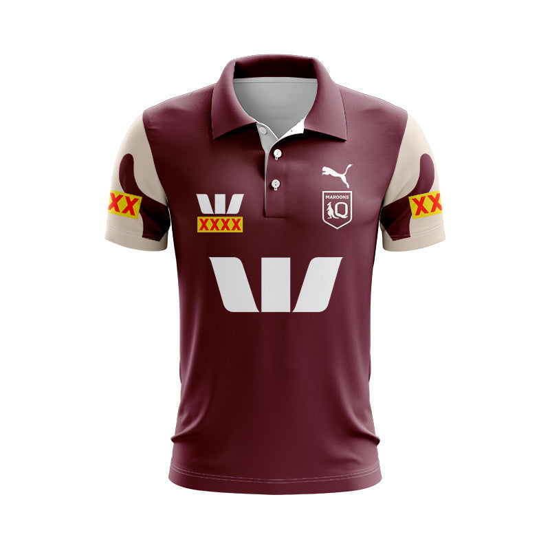 Queensland Maroons 2026 Away Replica Polo
