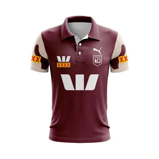 Queensland Maroons 2026 Away Replica Polo
