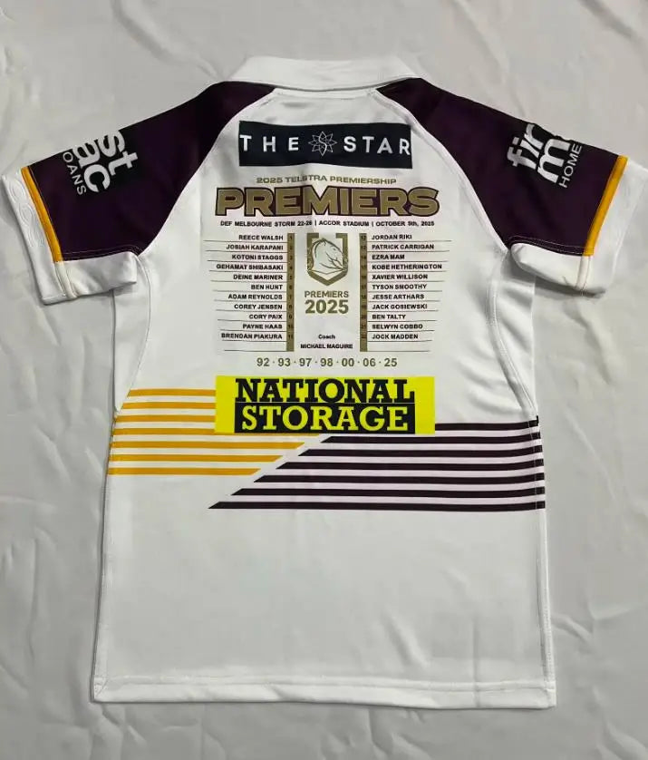 Brisbane Broncos 2025 Premiers Commemorative Replica Jersey