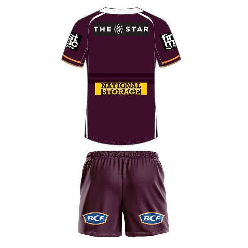 Brisbane Broncos 2026 Home Replica Youth Jersey & Shorts Kit
