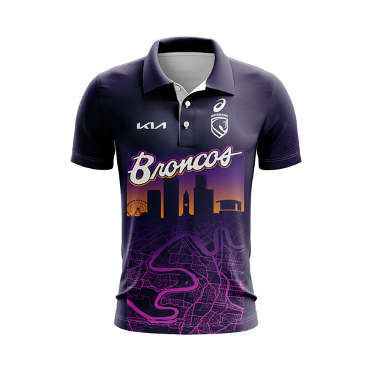 Brisbane Broncos 2026 City Nights Replica Polo
