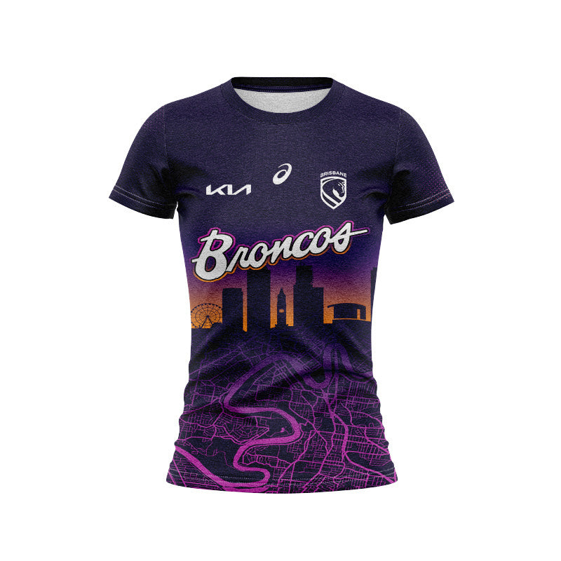 Brisbane Broncos 2026 City Nights Replica Women's Tee