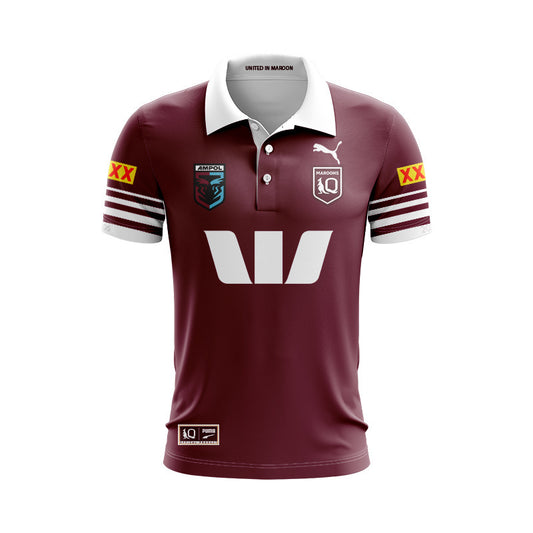 Queensland Maroons 2026 Home Replica Polo