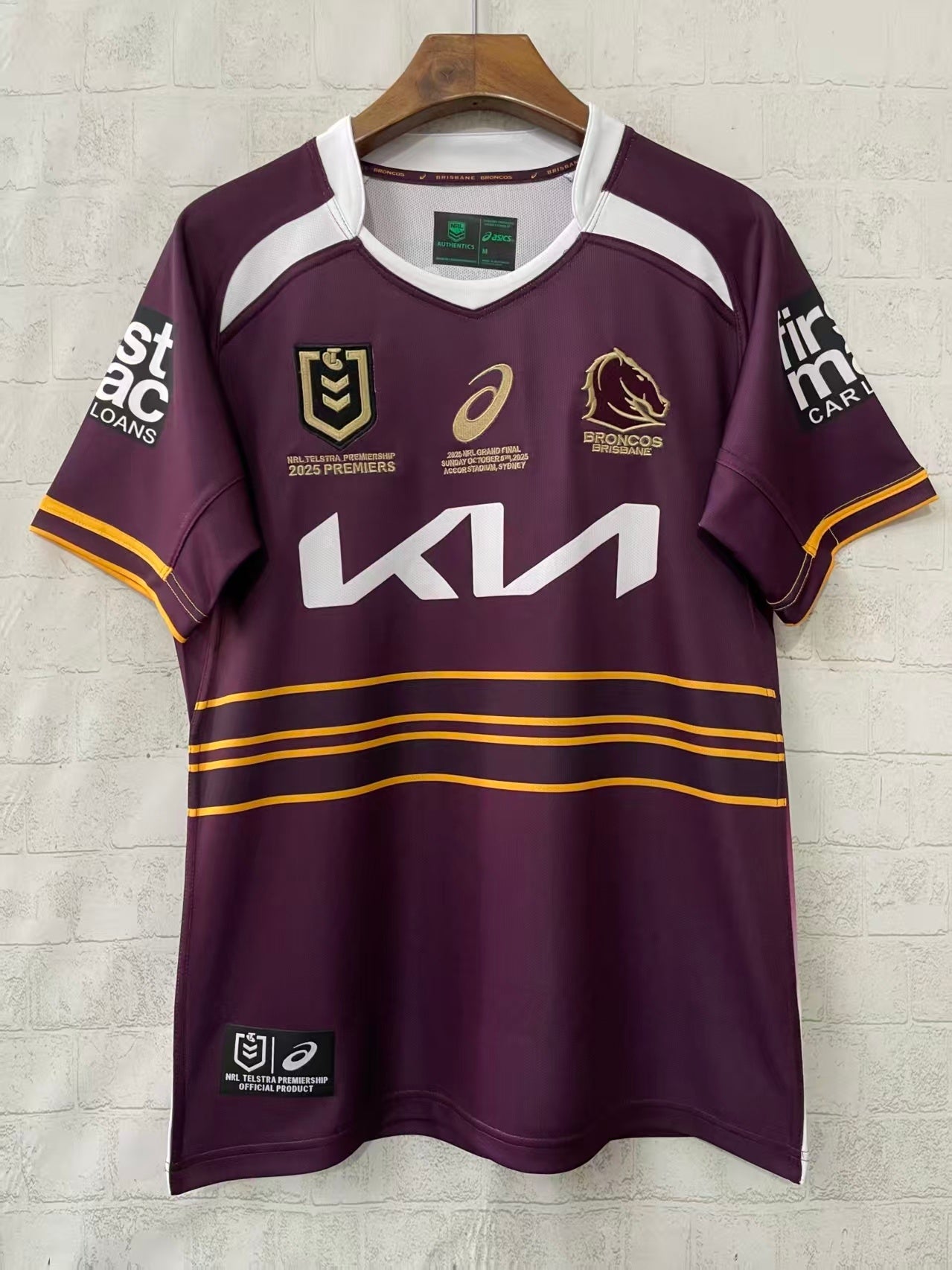 Brisbane Broncos 2025 Home Premiers Collectors Edition Replica Jersey