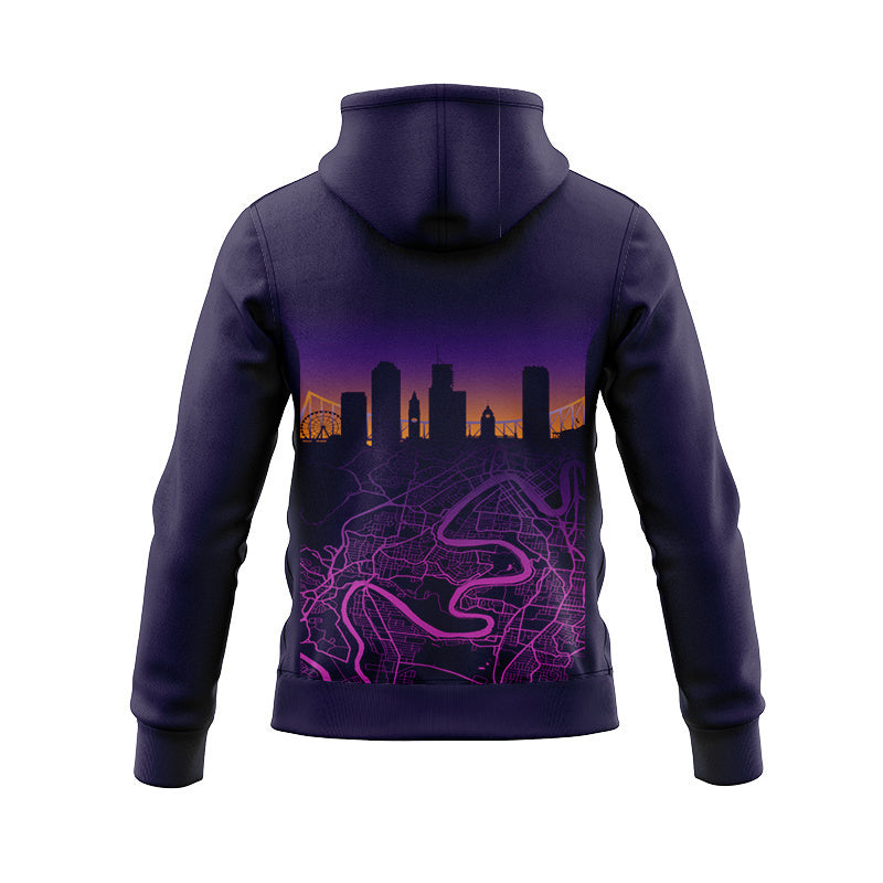 Brisbane Broncos 2026 City Nights Replica Zip Hoodie