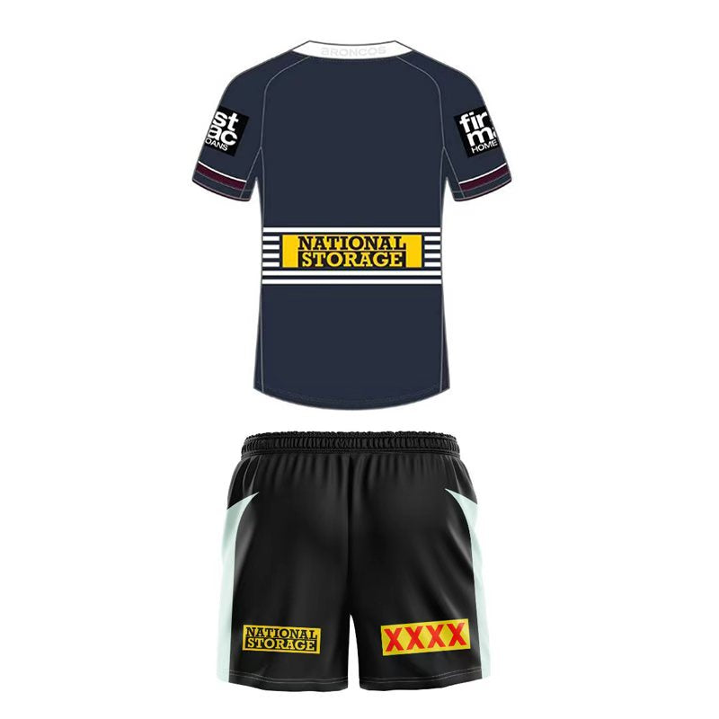 Brisbane Broncos 2026 Away Replica Youth Jersey & Shorts Kit