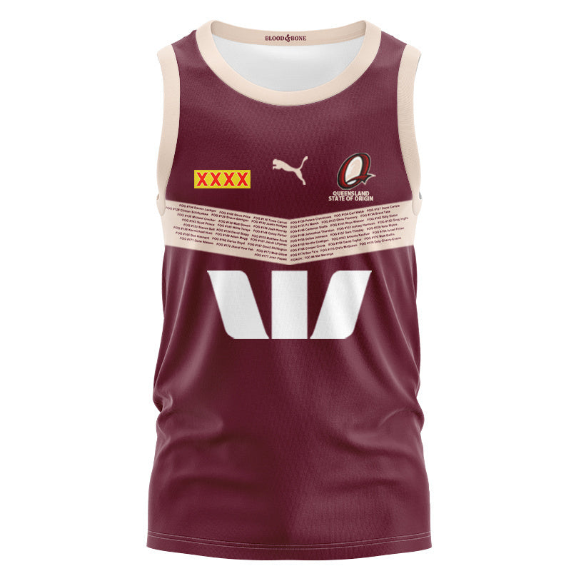 Queensland Maroons 2026 State of Origin Heritage Replica Singlet