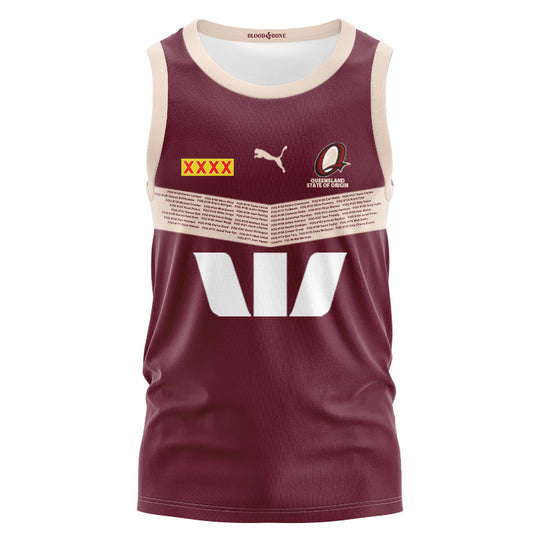 Queensland Maroons 2026 State of Origin Heritage Replica Singlet