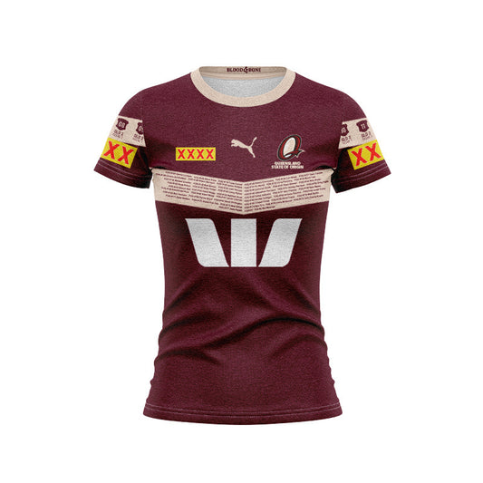Queensland Maroons 2026 State of Origin Heritage Replica Women's Tee