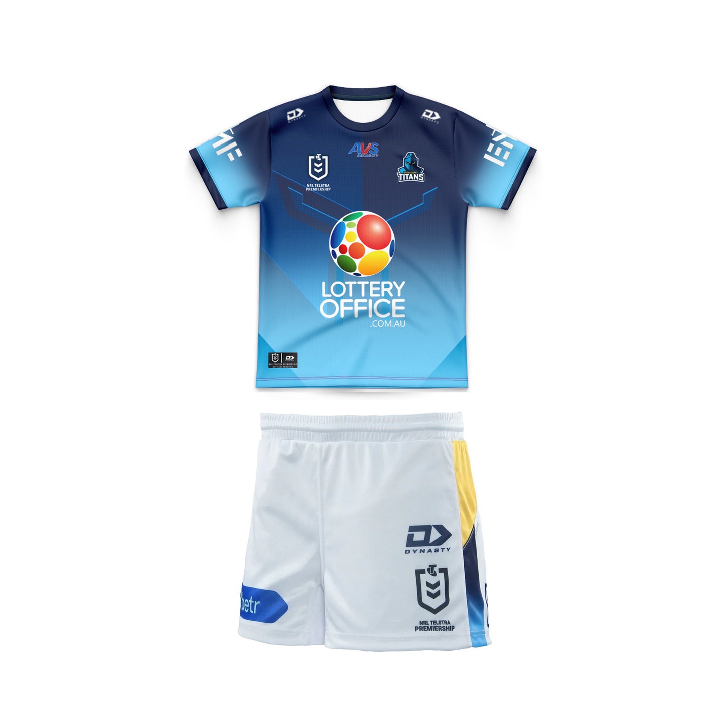 Gold Coast Titans 2026 Home Youth Replica Jersey & Shorts Kit