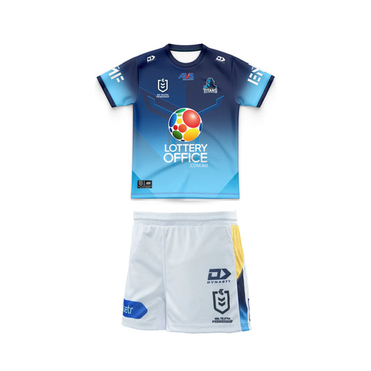 Gold Coast Titans 2026 Home Youth Replica Jersey & Shorts Kit