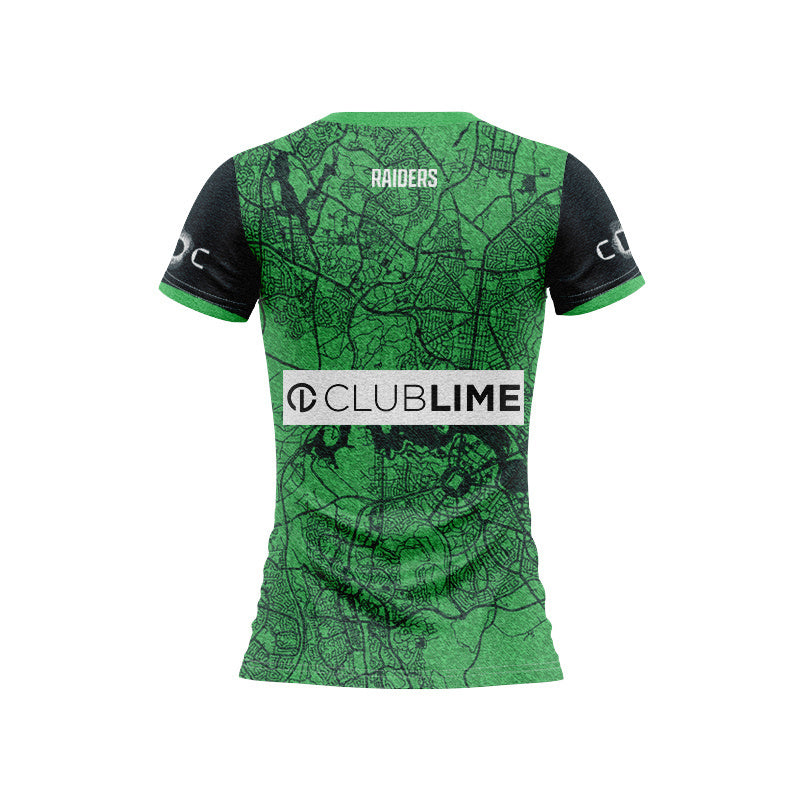 Canberra Raiders 2026 City Map Replica Women's Tee