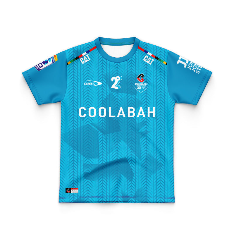 2026 Crusaders 30th Anniversary Heritage Replica Blue Youth Polo