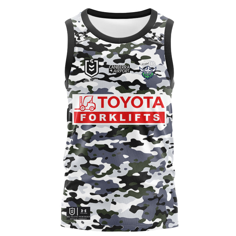 Canberra Raiders 2026 Camo Replica Singlet